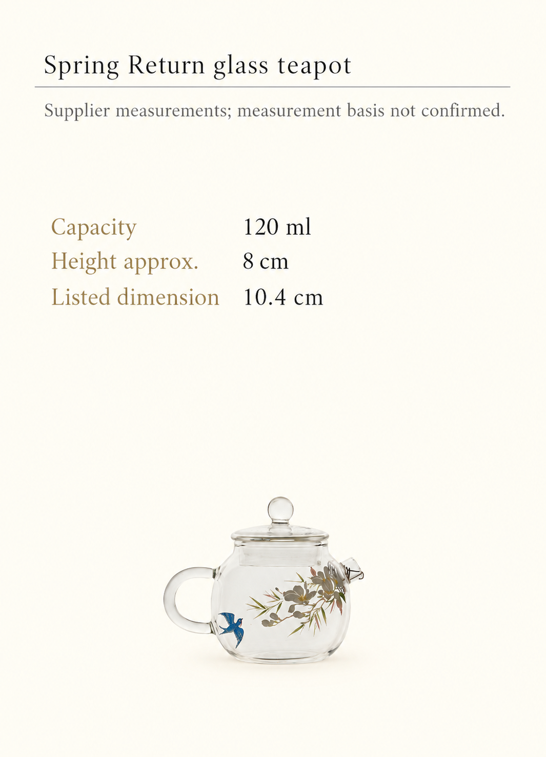 A small glass form