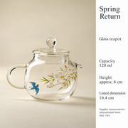 Spring Return glass teapot / 120 ml