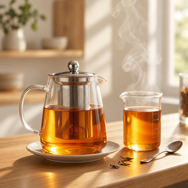 Clear Glass Infuser Teapot