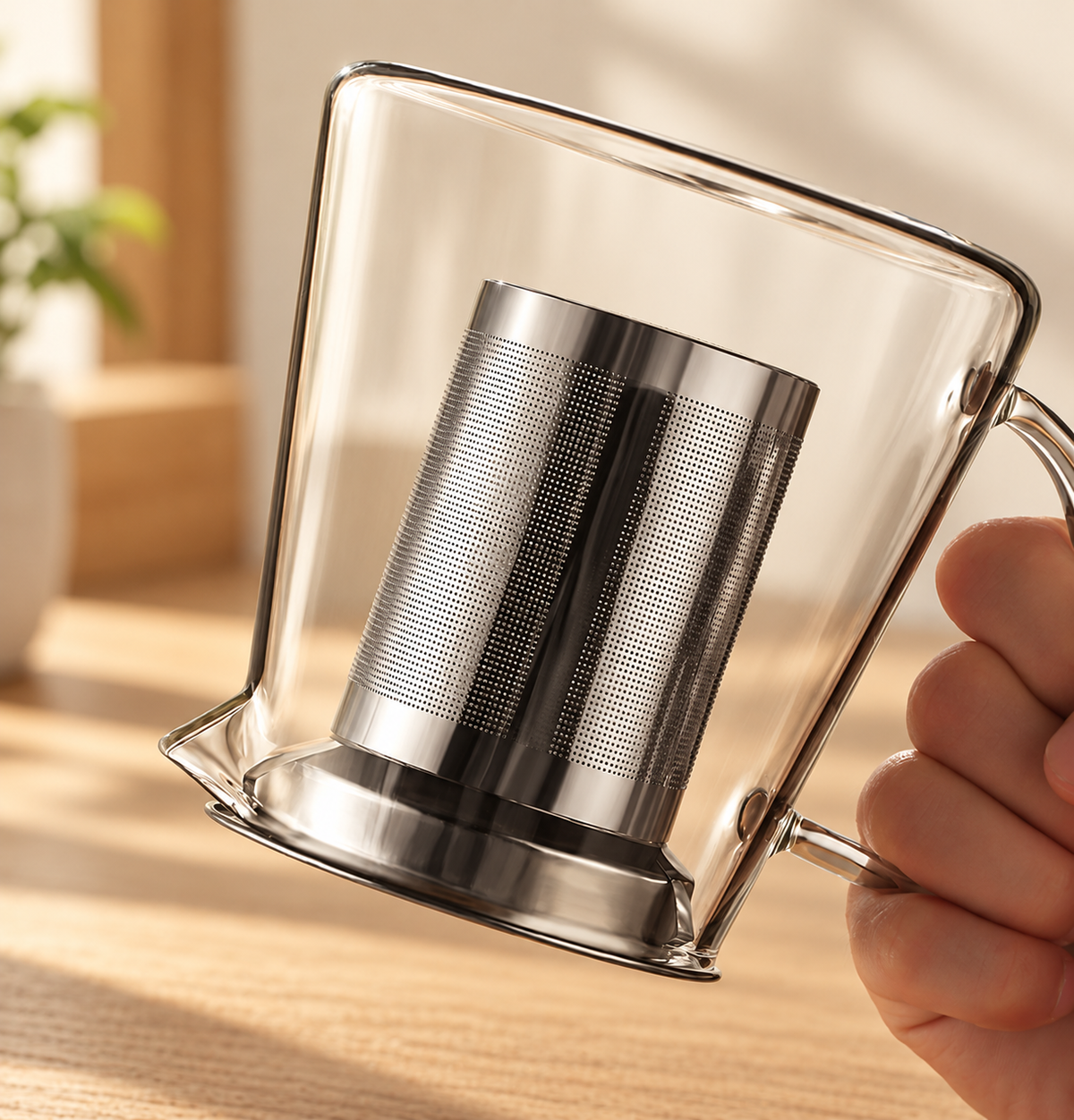 Clear Glass Infuser Teapot — image 5