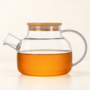 Bamboo-Lid Glass Teapot — image 3