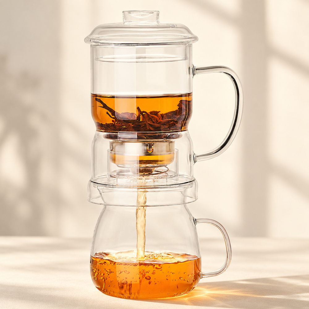 Clear Glass Release Tea Brewer — image 1