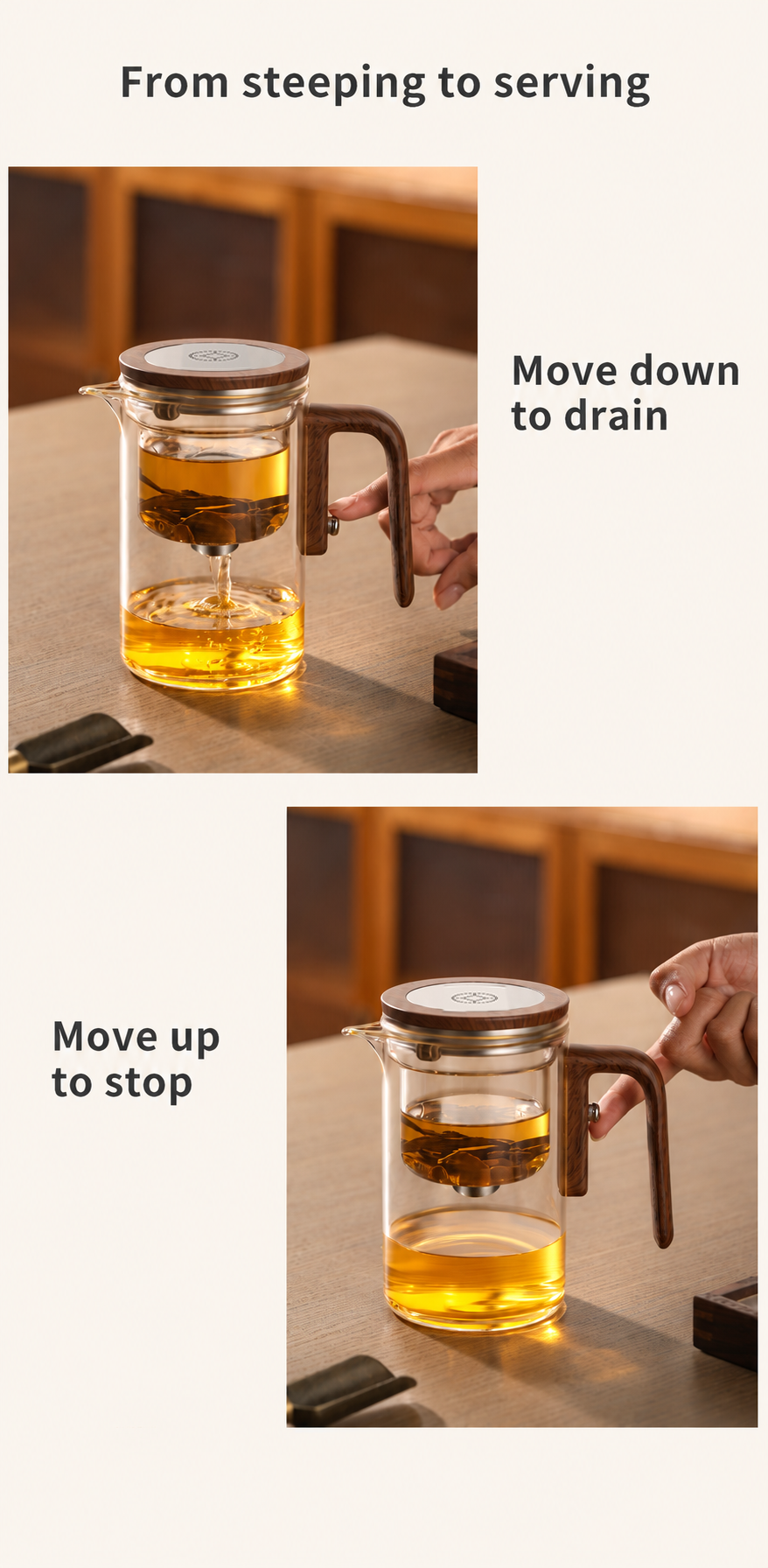 From steeping to serving