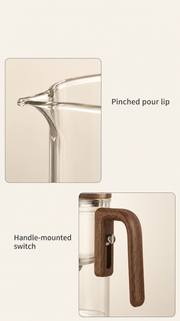 Pour lip and switch