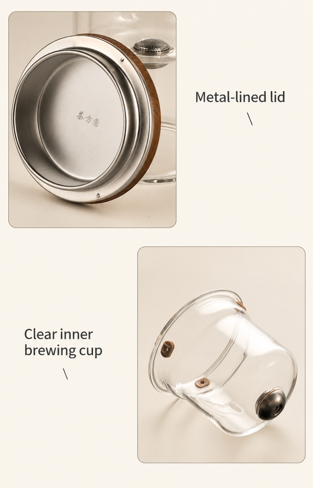 Lid and inner cup
