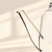 A long glass spout
