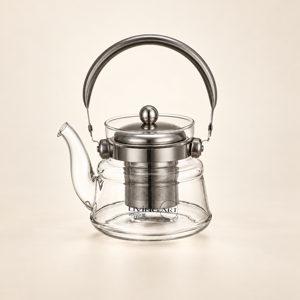 Bail-Handle Glass Infuser Kettle — image 2