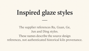 Inspired glaze styles