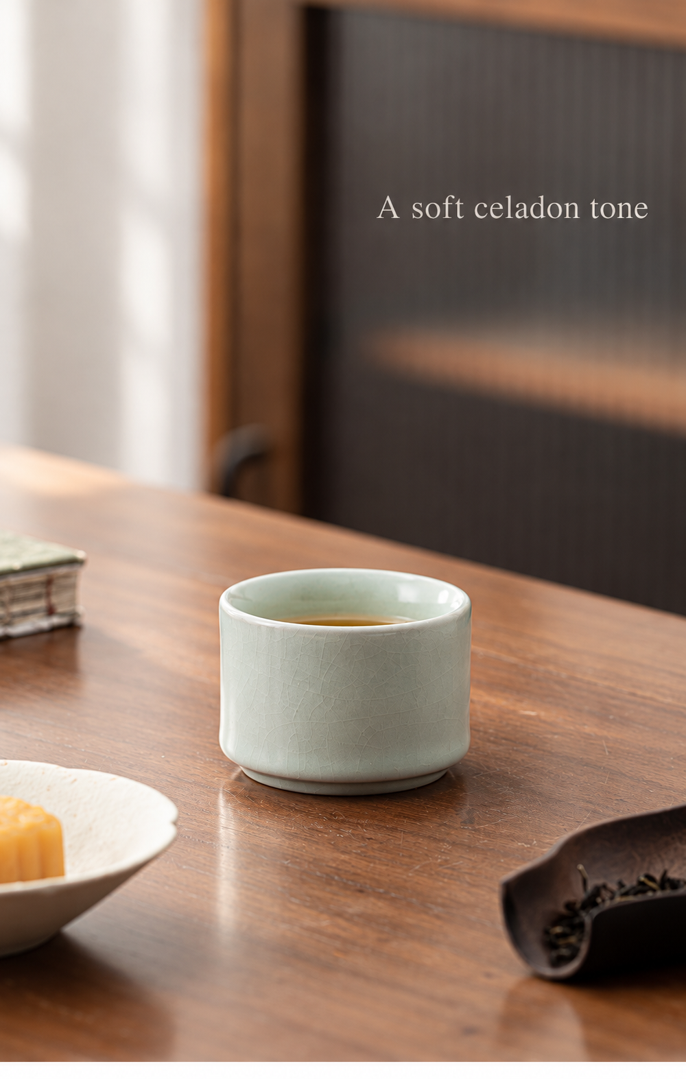 A soft celadon tone