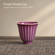 Purple Fluted Cup — Jun Style