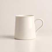 Ivory Thin-Handle Mug