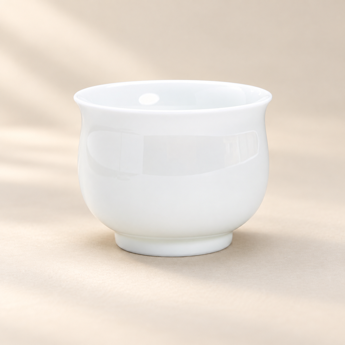 Quiet Form White Ceramic Tea Cup — image 8