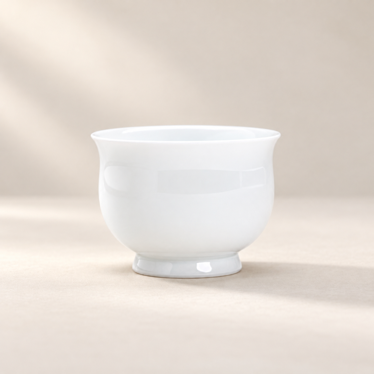 Quiet Form White Ceramic Tea Cup — image 47