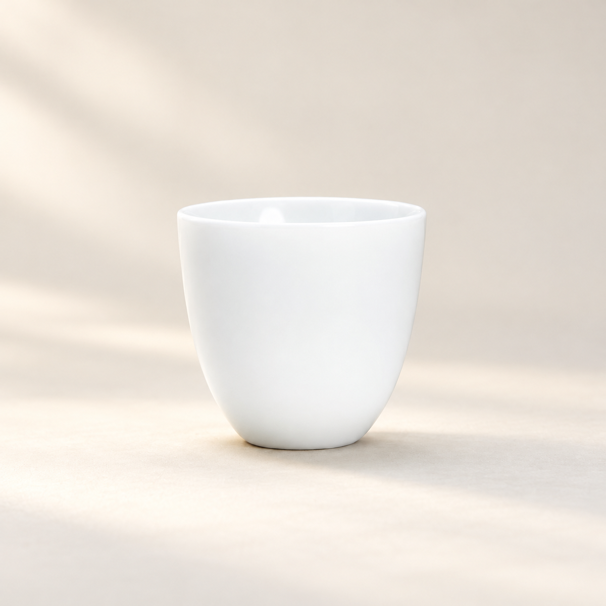 Quiet Form White Ceramic Tea Cup — image 50