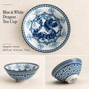 Blue & White Dragon Tea Cup