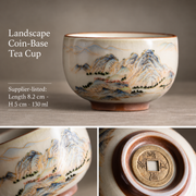 Landscape Coin-Base Tea Cup