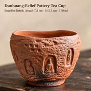 Dunhuang-Relief Pottery Tea Cup