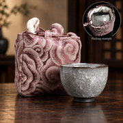 Meiren / Bowl cup / Single cup with cloud-pattern pouch