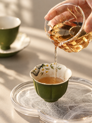 Olive Daisy Ceramic Tea Cups & Coordinating Teaware — image 4