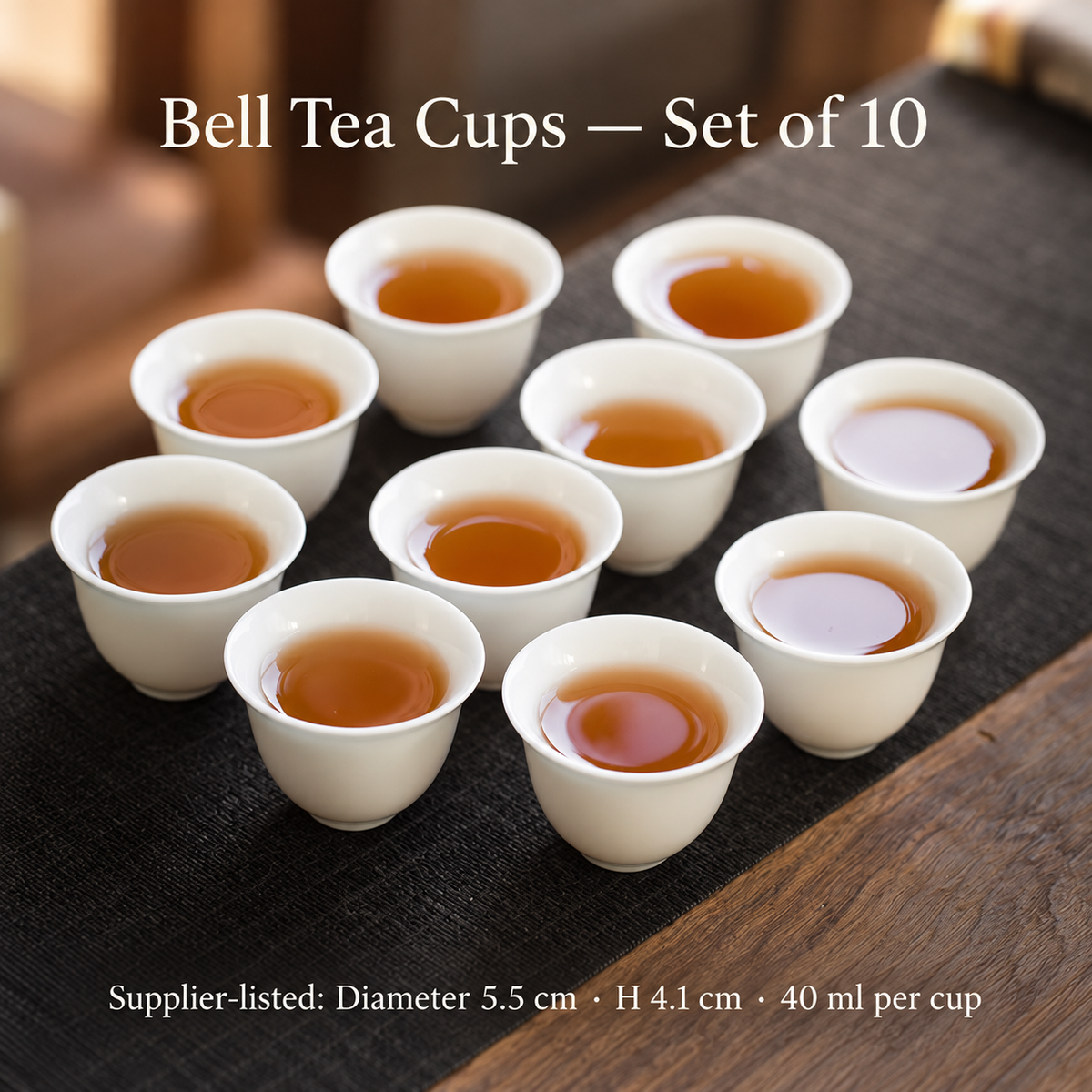 Bell Tea Cups — Set of 10