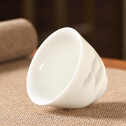 White Porcelain Tea Cups with Quiet Motifs — image 5