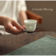 Floral Celadon Cups, Gaiwan & Teapot — image 3