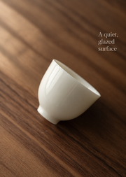 A quiet, glazed surface