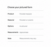Choose your pictured form