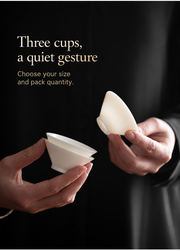 Three cups, a quiet gesture