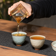 Lotus Relief Ceramic Tea Cup — image 5