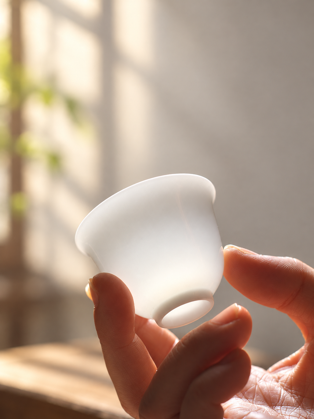 White Porcelain Tea Cups · Single & Three-Cup Options — image 2