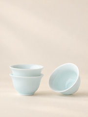 Pale Celadon Ceramic Tea Cups — image 1