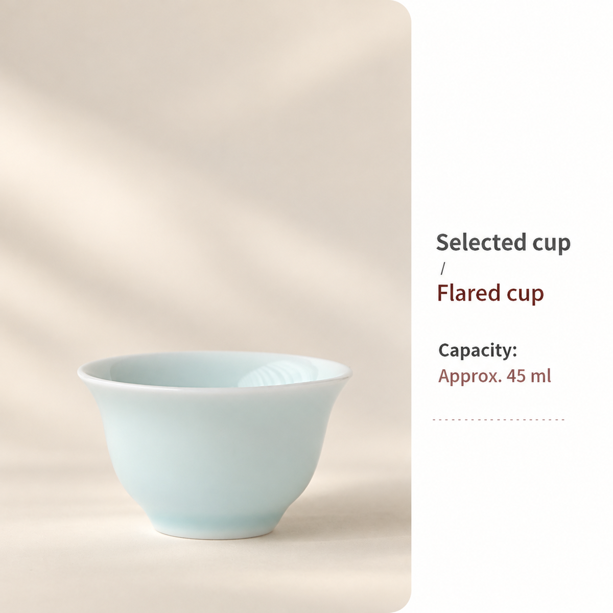 Flared cup / Approx. 45 ml