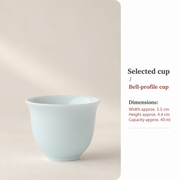 Bell-profile cup / Approx. 40 ml