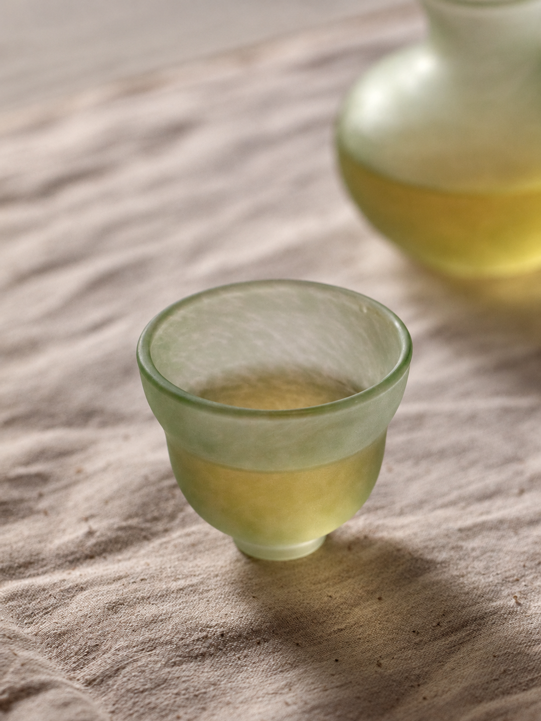 Clouded Gourd Glass Tasting Cups — image 4