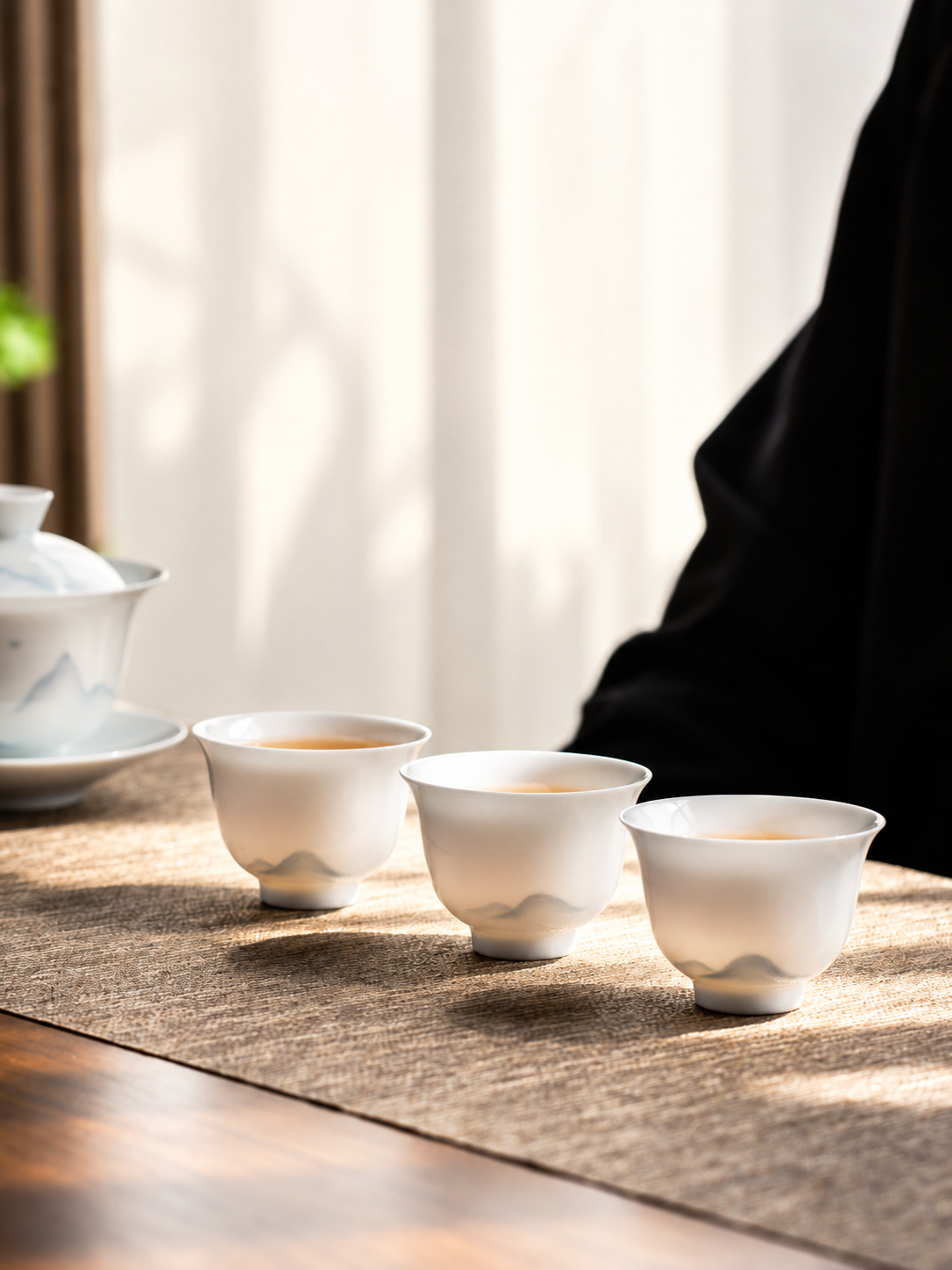 Distant Mountain Porcelain Tea Cup — image 5