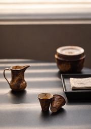 The tea table, softly