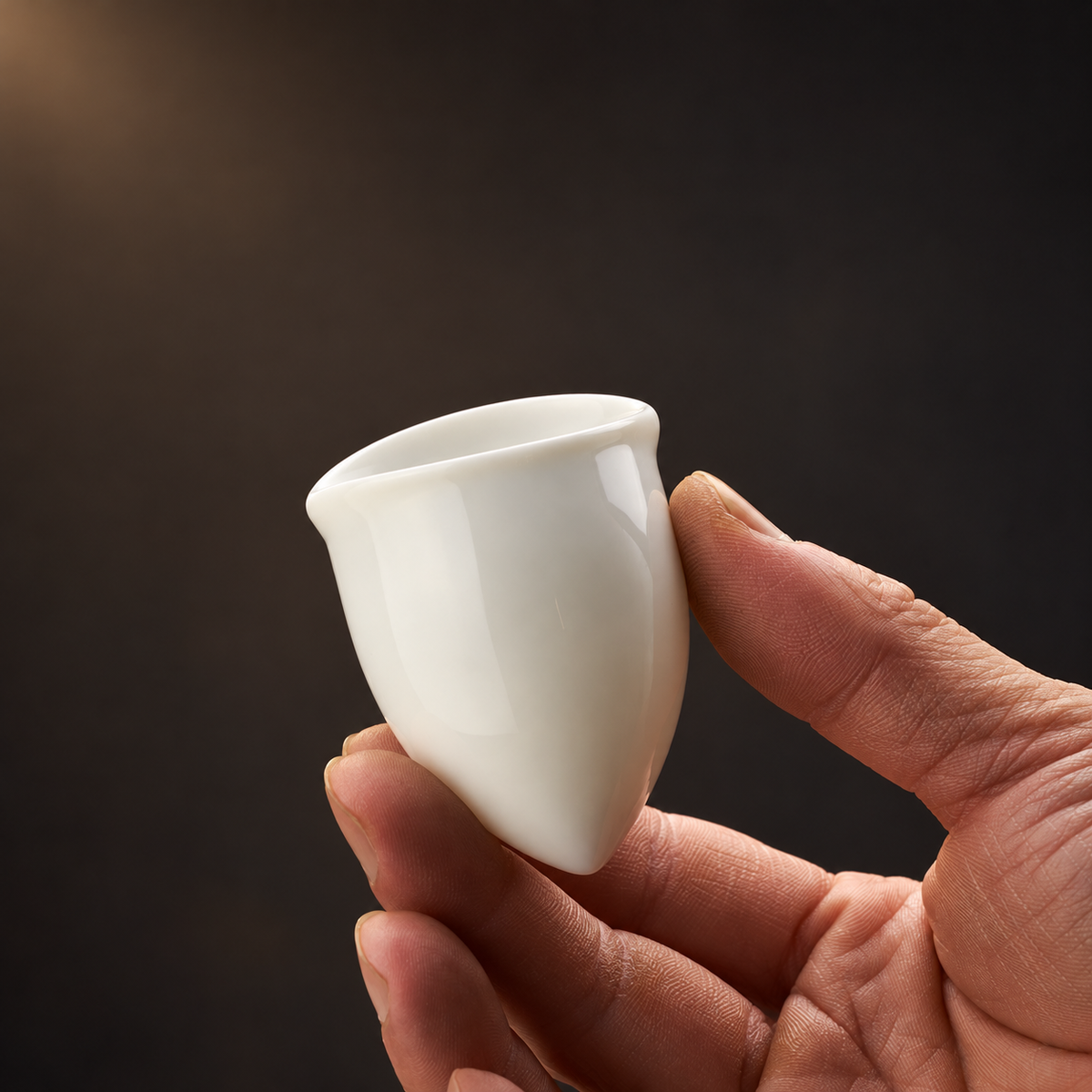 Yongquan Conical Porcelain Tea Cup — image 4