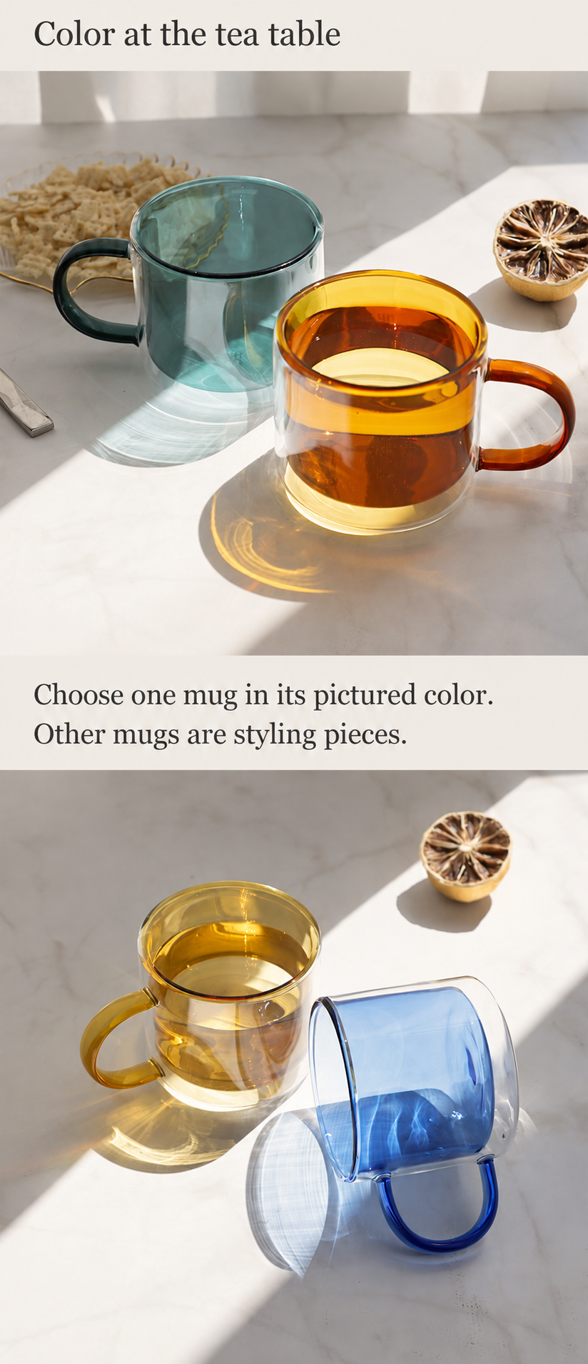 Color at the tea table