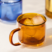 Colored Double-Wall Glass Mug — image 4