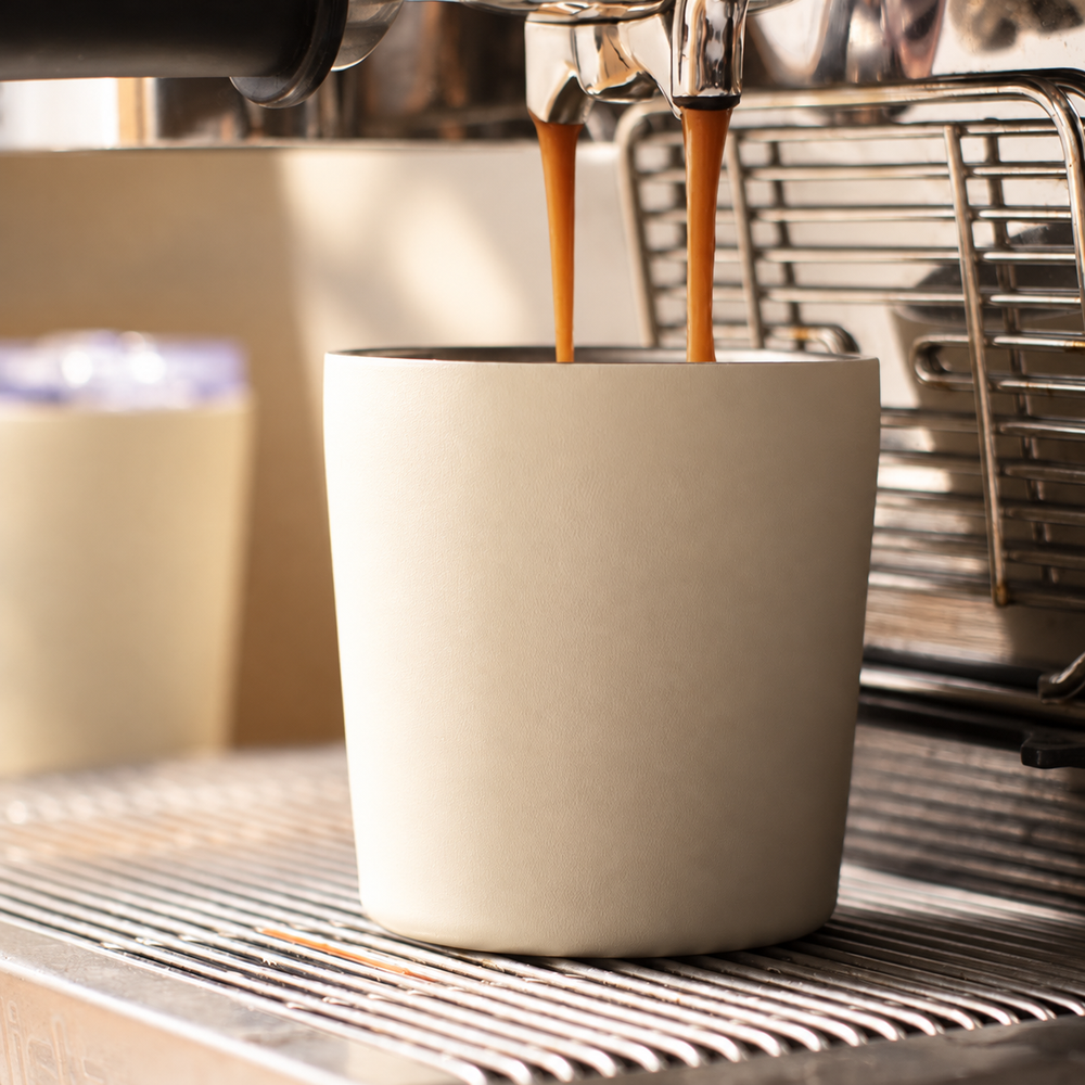 Stainless Steel Coffee Cup with Clear Sliding Lid — image 3