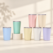 Stainless Steel Coffee Cup with Clear Sliding Lid — image 4