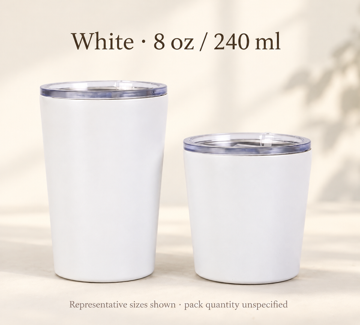 White · 8 oz / 240 ml
