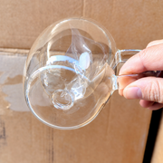 Clear Double-Wall Glass Mug with Fill Port — image 3