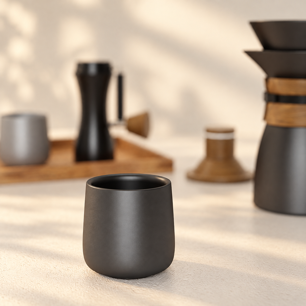 Rounded Ceramic Coffee Cup — image 5