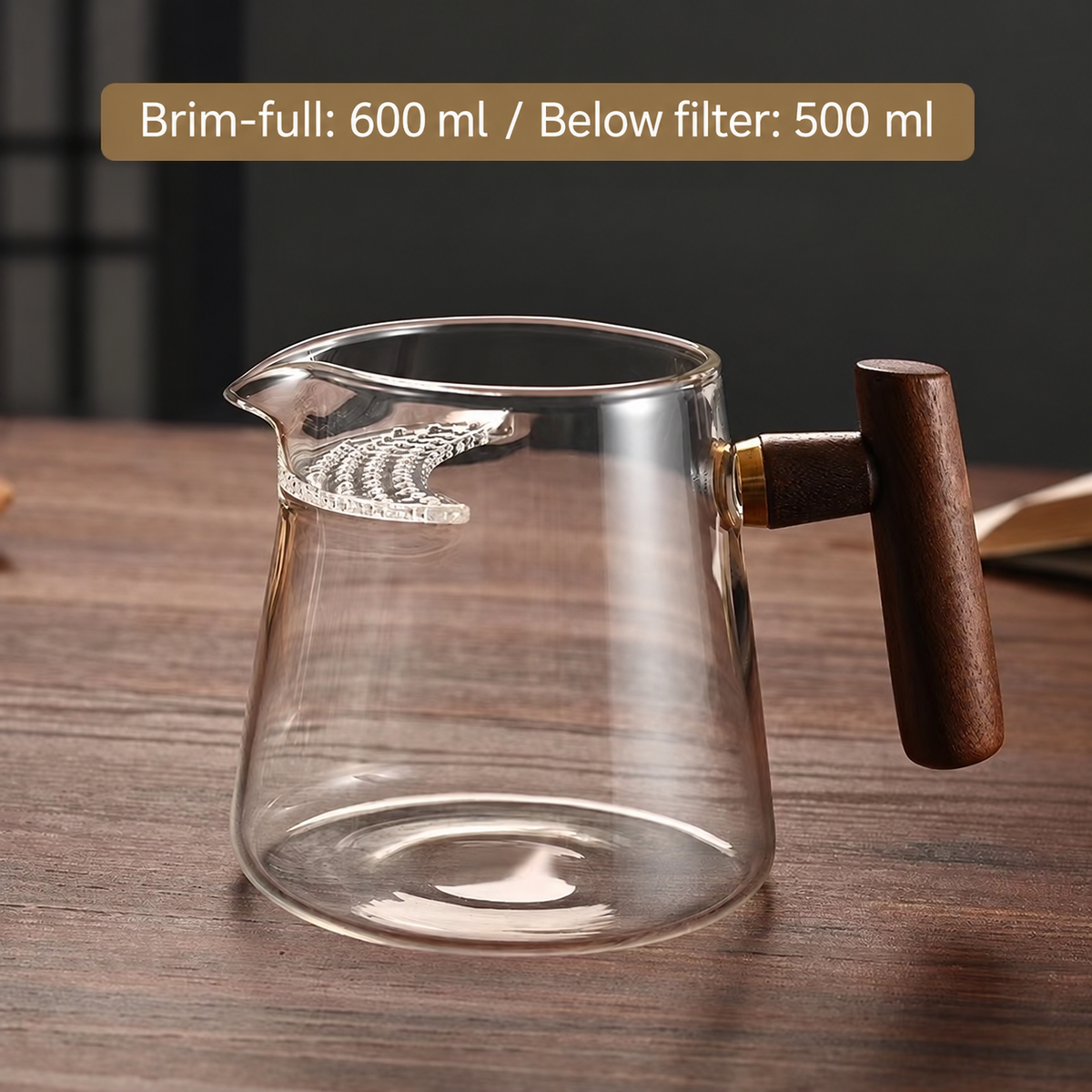 Crescent Filter Glass Tea Pitcher — image 4