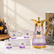 Violet Fan-Shaped 5-Piece Set · Approx. 1.8 L