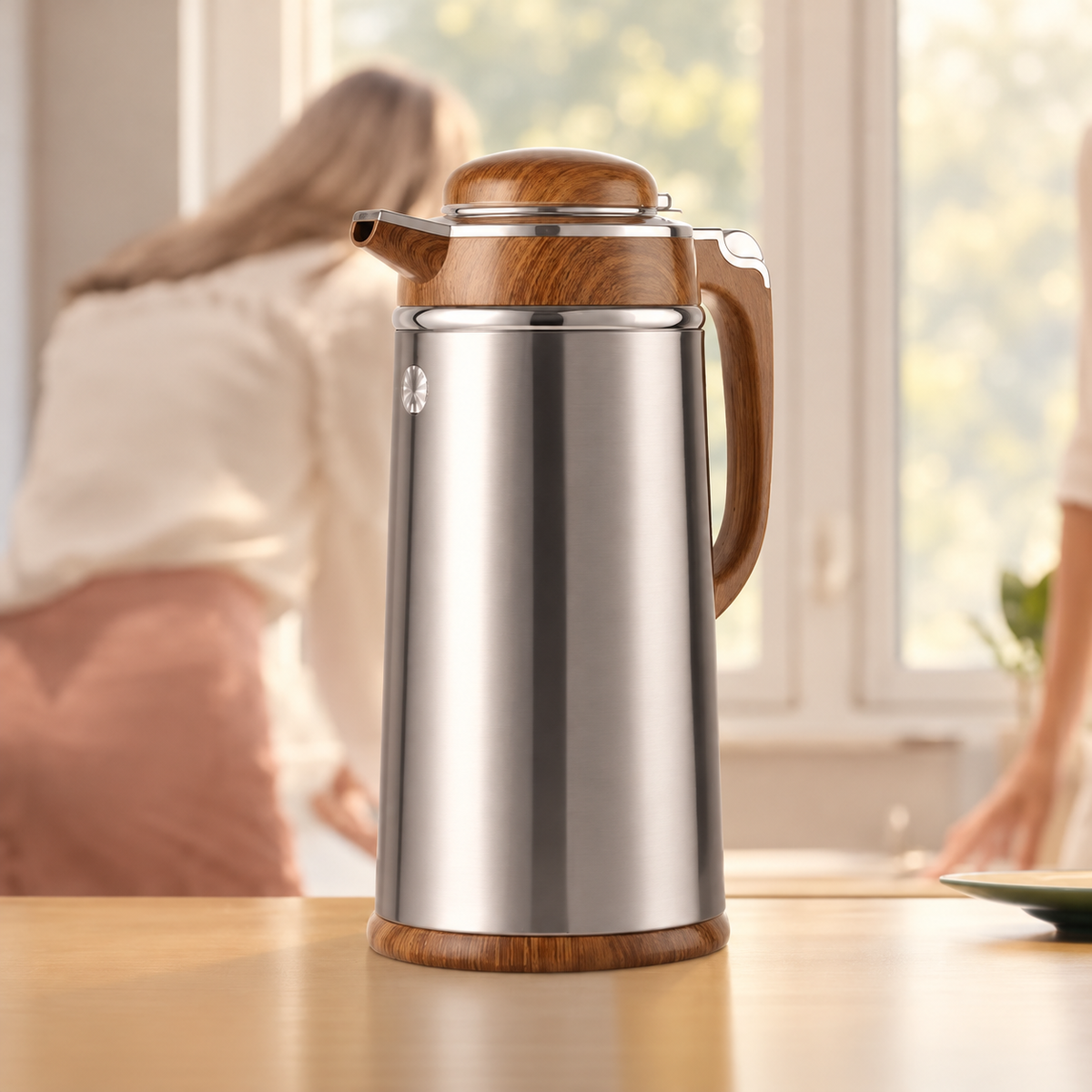 Silver-Tone Serving Jug in Warm Finishes — image 2