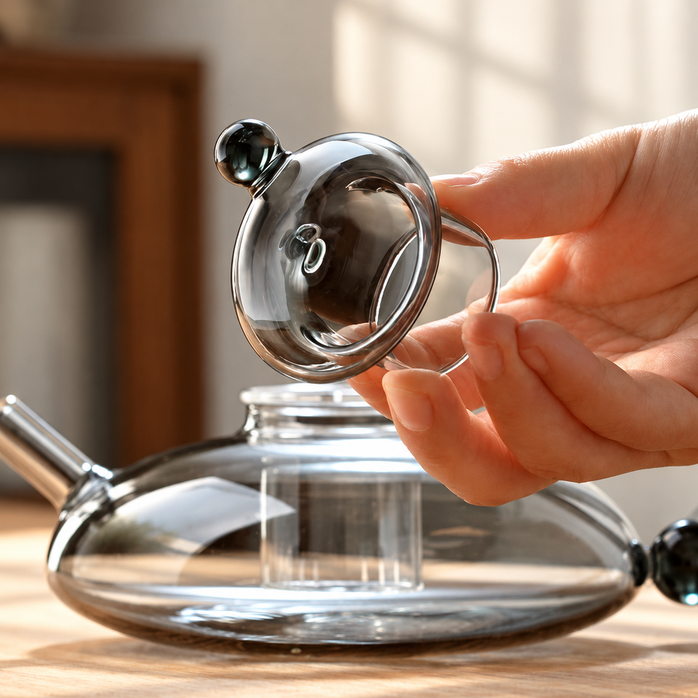 Rounded Glass Tea Pitcher — image 3