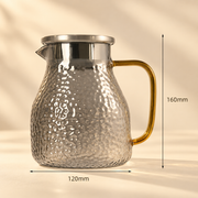 Dimpled Glass Pitcher with Filter Lid · 1 L — image 4
